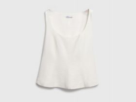 Топ с баской, Бежевый