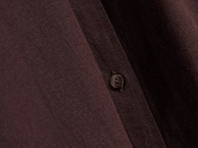 Рубашка с длинным рукавом из смесового льна, Коричневый