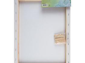 Холст на подрамнике (сосна), 40x50 см, 280 г, 100% хлопок, мелкое зерно, акриловый грунт