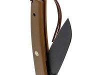 Складной нож Petrified Fish Patte, сталь 12C27, рукоять G10, tan