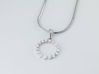 Подвеска из белого золота с бриллиантами э4701пд06168100