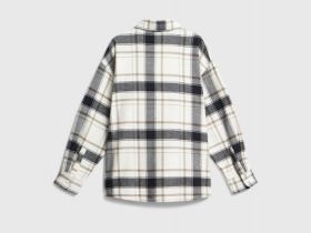 Рубашка в клетку для мальчиков, Бежевый