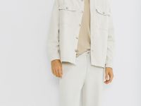 Брюки из вельвета, Белый