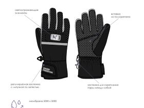 Перчатки текстильные для девочек