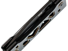 Складной нож WE Knife Tyro, сталь CPM 20CV, рукоять титан, черный