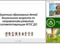 Практика образования детей дошкольного возраста по направлениям развития, соответствующим ФГОС ДО