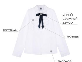Блузка текстильная для девочек