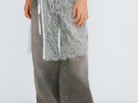 Юбка-пояс из кружева для девочек, Белый