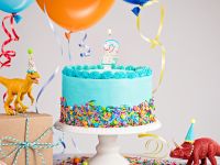 Свеча для торта с держателем MESHU "Цифра 2", 8,5 см, блистер