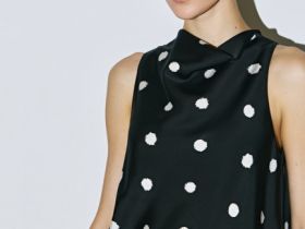 Топ в горошек, Черный