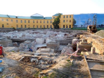 Руины Собора Казанской иконы Божьей Матери с Пещерным храмом кон. XVI -  нач. XIX вв., 1910 - 1913 гг.