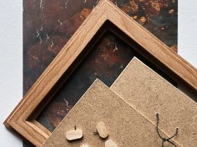 Рамка KK/home ручной работы из дерева твердых пород, 18х16 / 20х18