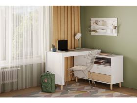 Письменный стол Дикинс 118x120 Белый