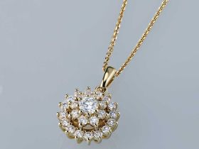 Классическая подвеска из желтого золота э0312пд07163600_white