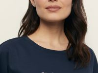 Футболка из мерсеризованного хлопка с принтом