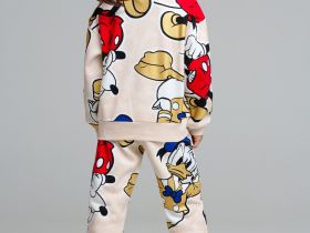 Комплект трикотажный для девочек: толстовка, брюки