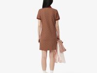 Женское облегающее платье-поло Lacoste с монограммой