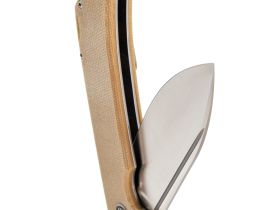 Складной нож Petrified Fish Tunny PFB05BRMS, сталь Sandvik 14C28N, рукоять микарта