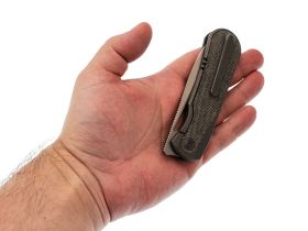 Складной нож We Knife Baloo, сталь CPM 20CV, рукоять титан/микарта