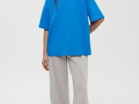 Оверсайз футболка из трикотажного интерлока