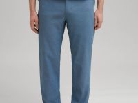 Брюки полуприлегающего кроя со льном