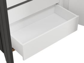 Распашной шкаф Виклу 2-90x210 Графитовый