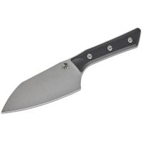 Нож кухонный Сантоку Microtech Santoku Knife 6', сталь M390MK, рукоять G10, черный
