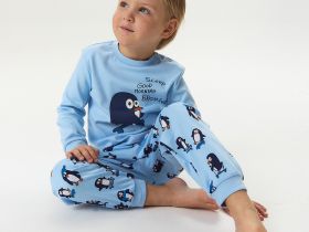 Пижама с длинным рукавом для маленького мальчика