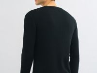 Текстурный джемпер из хлопка, Черный