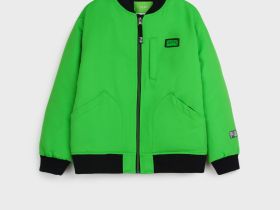 Куртка текстильная с полиуретановым покрытием для мальчиков (бомбер)