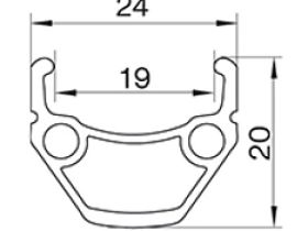 Обод Remerx Dragon L-719 27.5" (черный 32 27.5" (584))