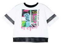 Фуфайка трикотажная для девочек (футболка)