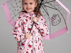 Зонт-трость механический для девочек