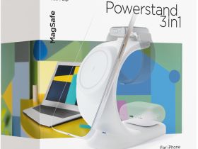 Беспроводное зарядное устройство VLP Powerstand Qi 3-в-1 15 Вт Белое