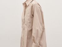 Рубашка из хлопка со складками