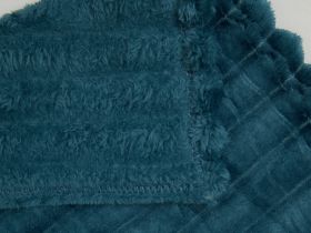 Плед Soft strip, морская волна