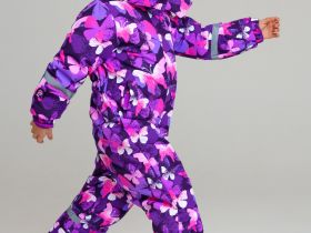 Комбинезон текстильный с полиуретановым покрытием для девочек