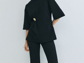 Треггинсы из трикотажа, Черный