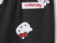 Чёрные легинсы с принтом Hello Kitty для девочки Глория Джинс