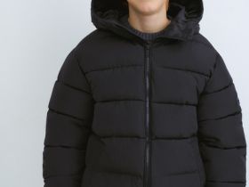 Утеплённая куртка для мальчиков, Черный