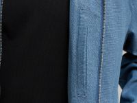 Легкий бомбер со льном