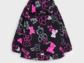 Куртка текстильная с полиуретановым покрытием для девочек (ветровка)