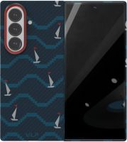 Клип-кейс VLP Kevlar Case с MagSafe для Samsung Galaxy Z Fold8 Ультра Синий