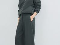 Трикотажные брюки О-силуэта, Серый