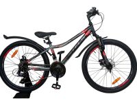 Подростковый велосипед Stels Turbo 410 MD 24, год 2025, цвет Черный-Красный, ростовка 12