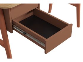 Письменный стол Бревор-3 120x60 Дуб Барбера/Терракотовый