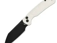 Складной нож CJRB Pyrite Light, сталь AR-RPM9, рукоять FRN, белый