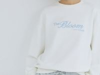 Свитшот с вышивкой, Бежевый