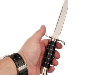 Нож НКВД, сталь Х12МФ, рукоять акрил, мельхиор