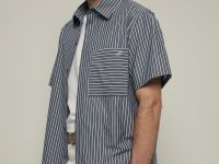 Рубашка с коротким рукавом свободного силуэта